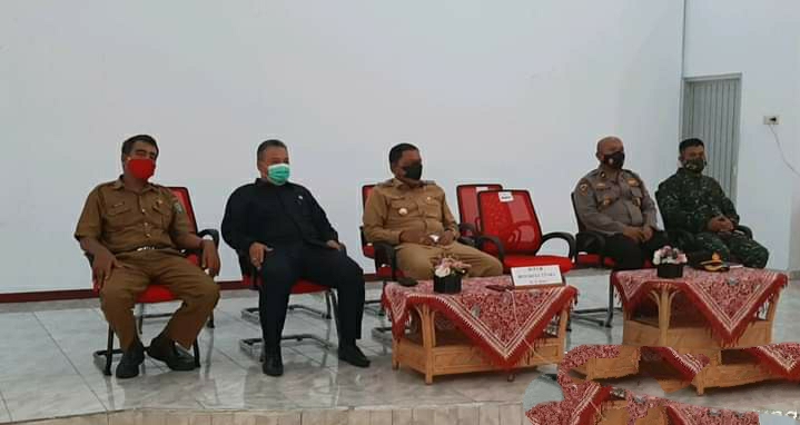 Bupati Bengkulu Utara Ir.H.Mian di dapingi Wakil Ketua II DPRD Herliyanto HZ, SIp Secara Vritual memperingati Otonomi Daerah ke XXV