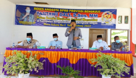 Tantawi Dali Anggota Komi III DPRD Provinsi Bengkulu Reses Masa Sidang ke- 1 Tahun 2022