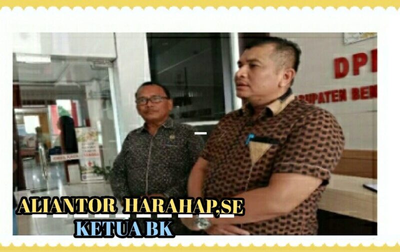 Ketua BK DPRD Aliantor Harahap berikan keterangan ter kait oknum anggota DPRD inisial SU pungut uang dari Cakades