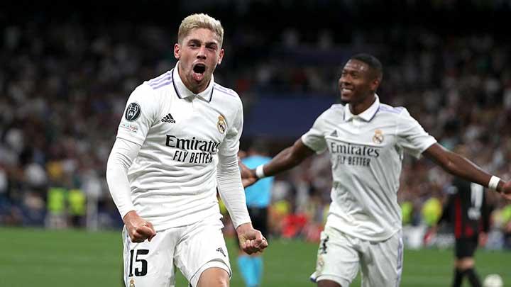 Derbi Madrid sukses dimenangkan Real Madrid dengan skor 1-2.Gol kemenangan Real Madrid atas Atletico Madrid (Poto Tribunnews)