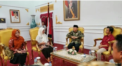 PT. ALKO yang akan melakukan pengembangan kopi, khususnya jenis Arabika di Desa Tebat Pulau Kunjungi Gubernur Bengkulu