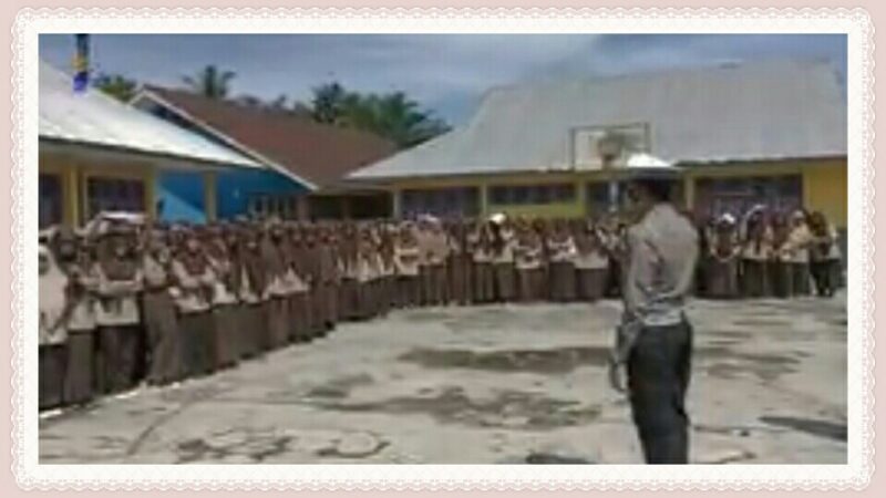 Satlantas Polres Mukomuko tergerak untuk melakukan kegiatan sosialisasi tentang tertib berlalu linta ke pelajar