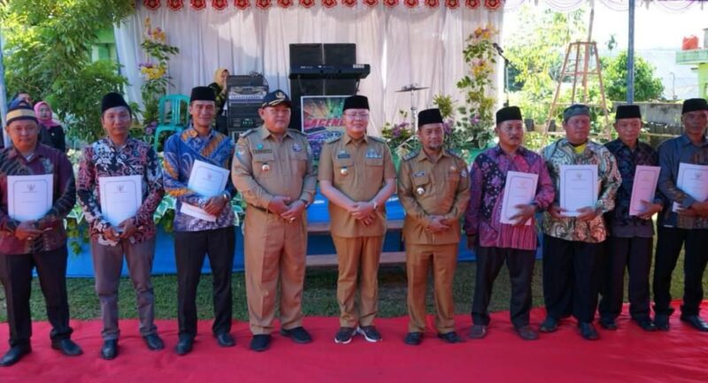 Nomor Register Desa Persiapan Pemekaran yang diserahkan langsung Gubernur Bengkulu, Rohidin Mersyah