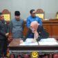 Pendapat Akhir Fraksi-Fraksi atas empat Rancangan Peraturan Daerah (Raperda) Provinsi Bengkulu.