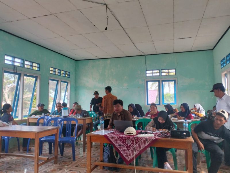 Pembekalan SDGS dilaksanakan di Aula Balai Desa Suka Jaya kabupaten Kaur