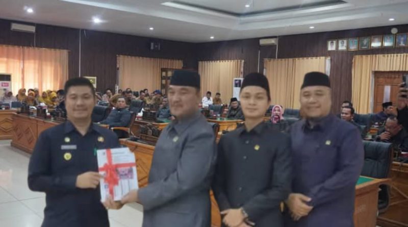 Paripurna DPRD Bengkulu Utara penyampaian rekomendasi Dewan Perwakilan Rakyat Daerah (DPRD) terhadap laporan keterangan pertanggungjawaban (LKPJ) Bupati Bengkulu Utara tahun anggaran 2024.