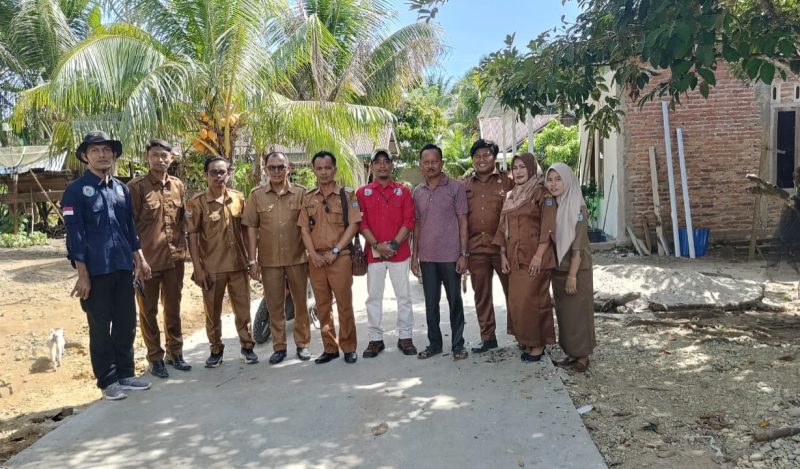 Pemdes Air Tenang Giat PHO Jalan Rabat Beton
