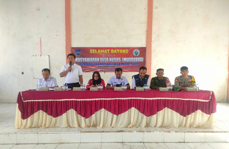 Desa Napal Putih Bentuk Koperasi Desa Merah Putih