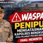 Imbauan ini menyusul maraknya modus penipuan